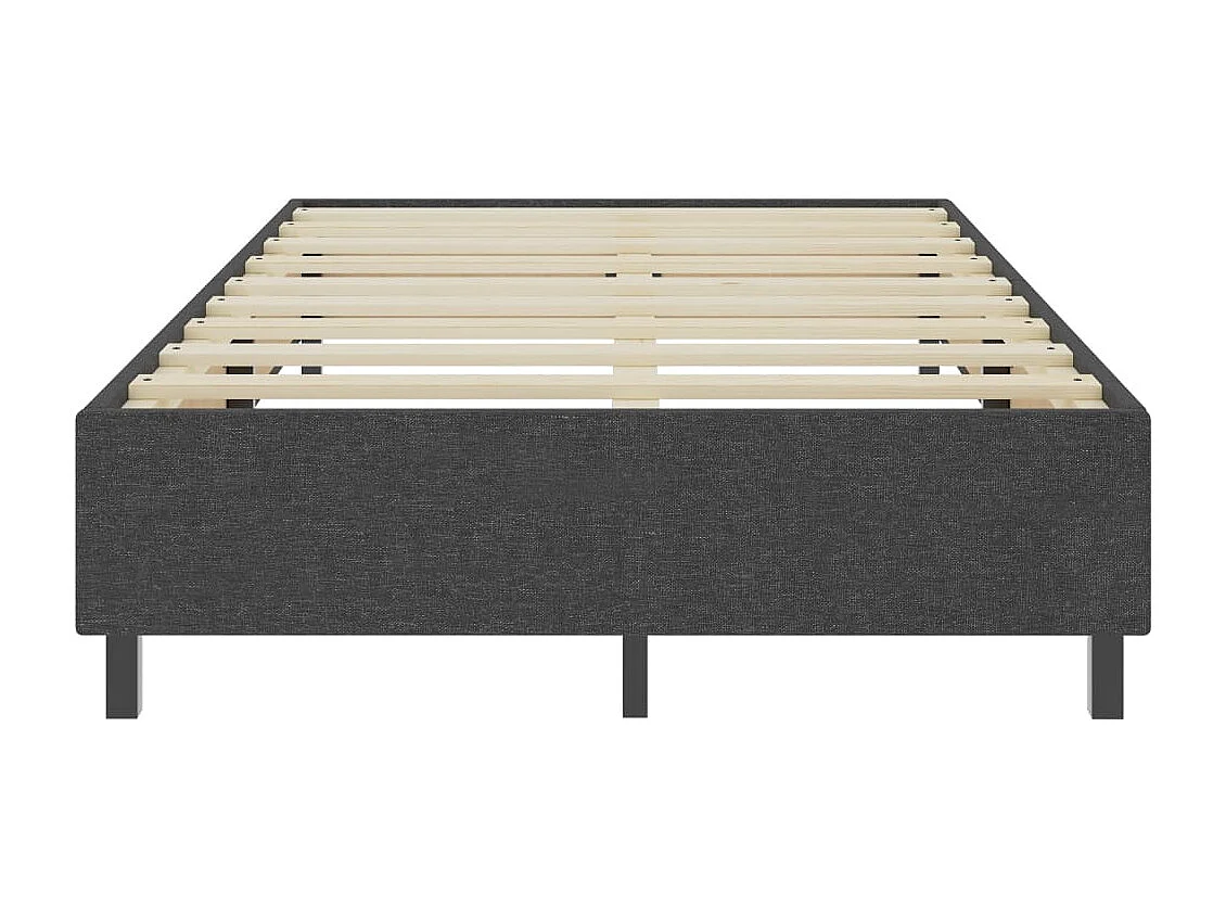 Estructura de cama box spring tela gris 120x200 cm SHL29221