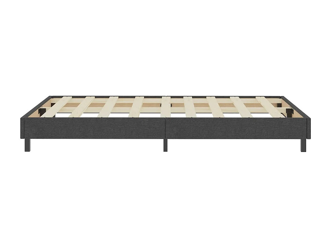Estructura de cama box spring tela gris 120x200 cm SHL33030
