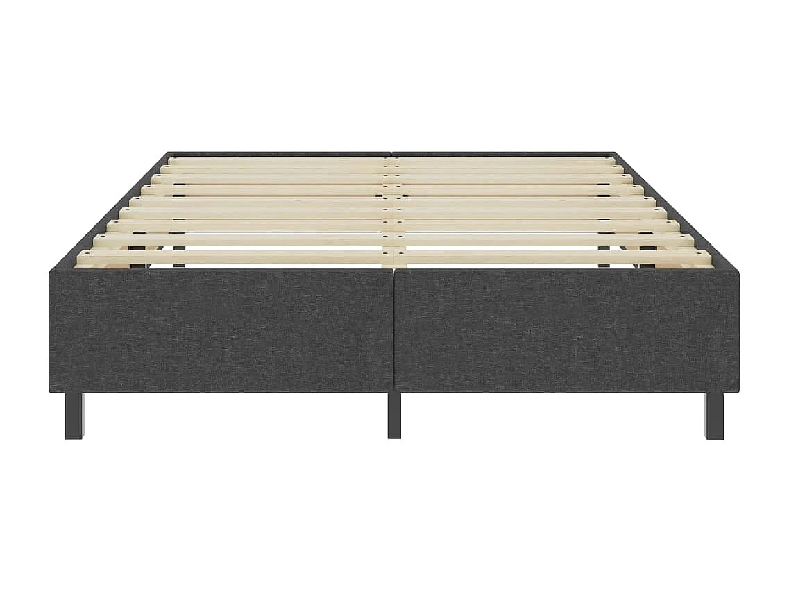 Estructura de cama Box Spring tela gris 140x200 cm SHL82303