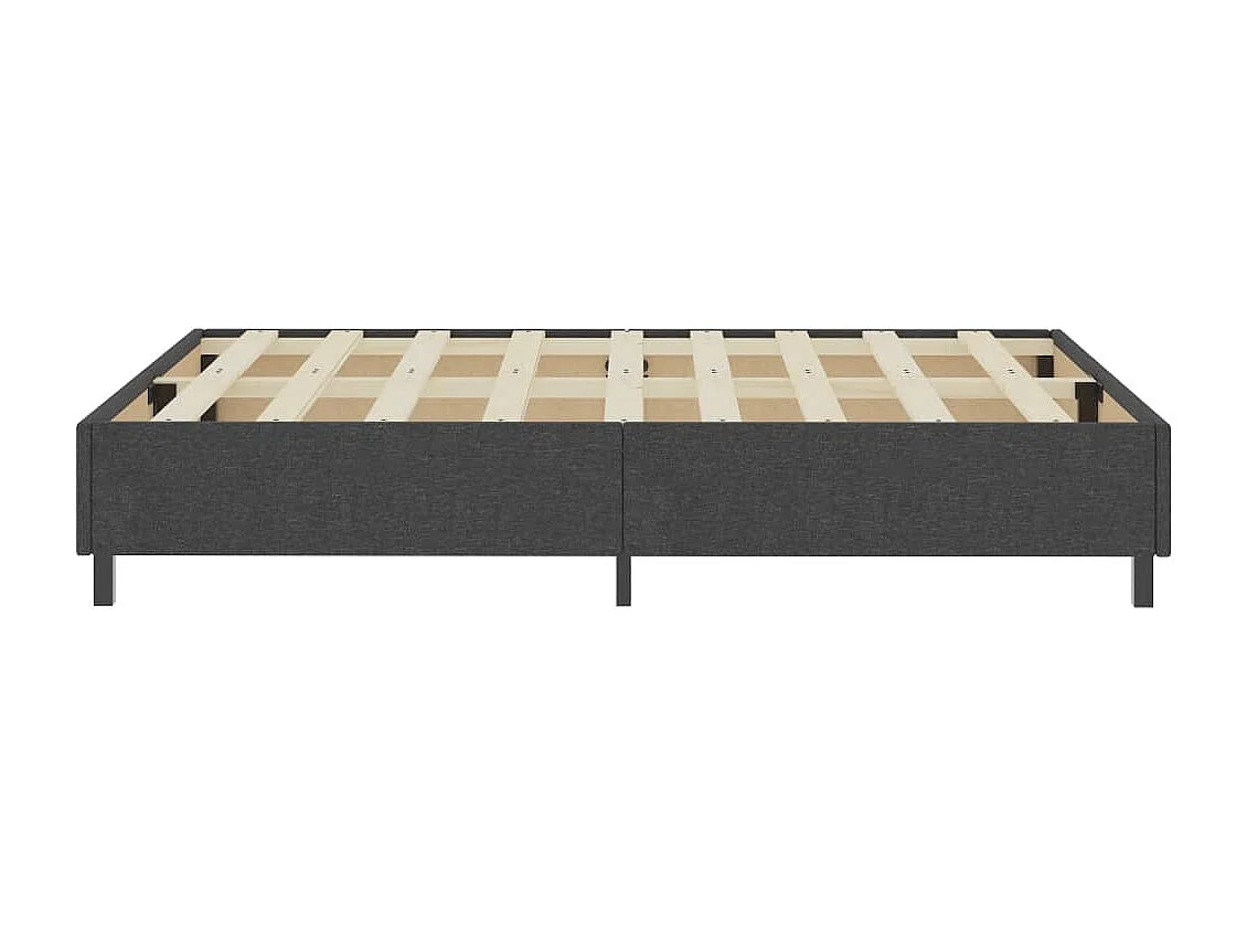 Estructura de cama Box Spring tela gris 140x200 cm SHL82303