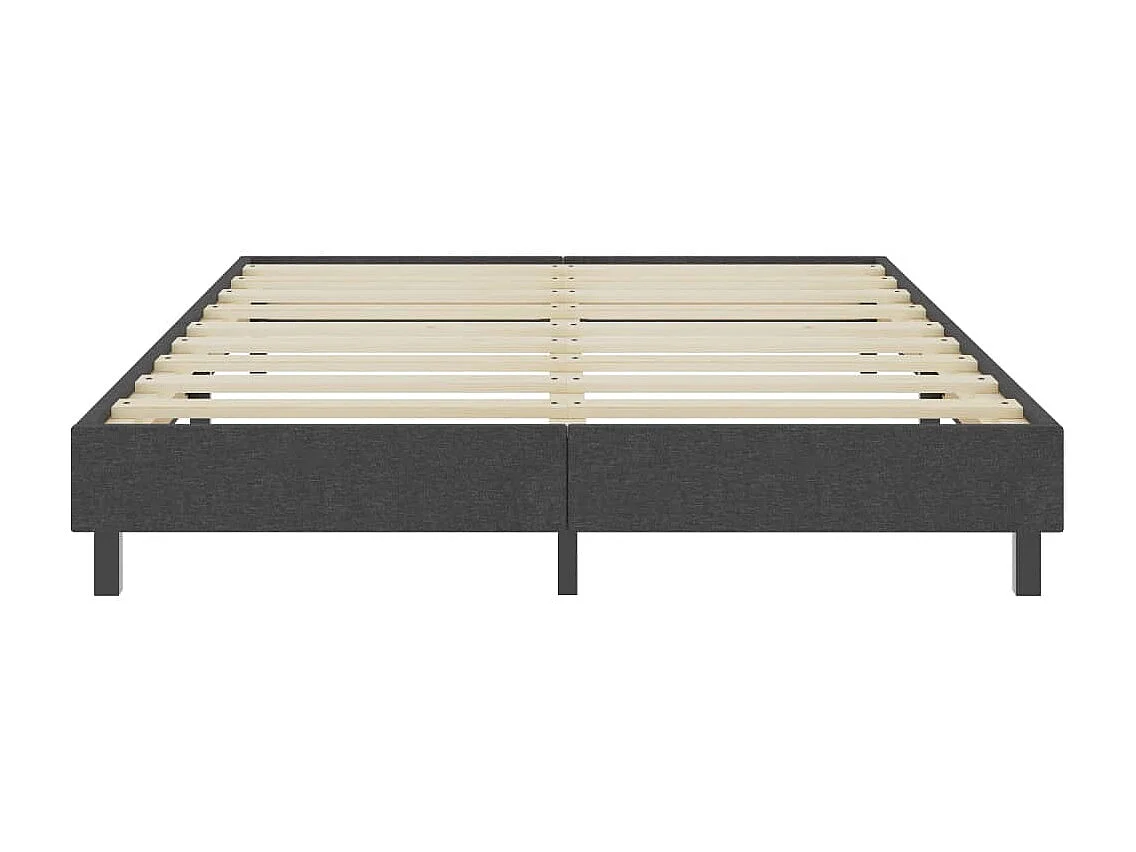 Cama matrimonial | Cama para adultos | Estructura de cama Box Spring sin colchón tela gris 180x200 cm SHL11226