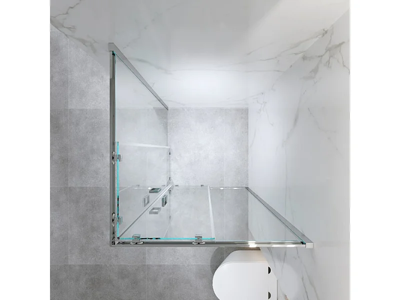 Box Doccia Scorrevole 70x70 Cm H 185 cm Vetro 6 mm Trasparente| Kiro