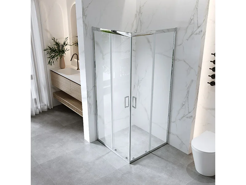 Box Doccia Scorrevole 70x70 Cm H 185 cm Vetro 6 mm Trasparente| Kiro