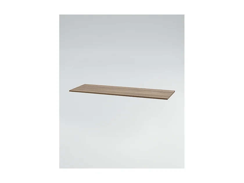 Mobile bagno Top L 140 x P 46 con lavabo in appoggio poro noce cassettiera 140 poro noce specchio rettangolare