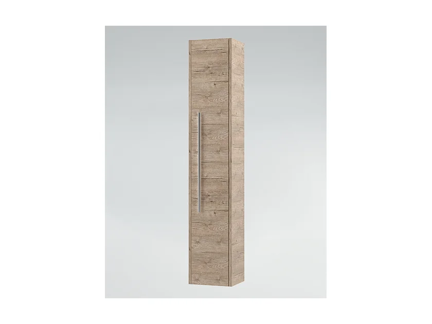 Mobile bagno con lavabo integrato L 90 x H 45 x P 46 Larice Dolomite Colonna e Specchio