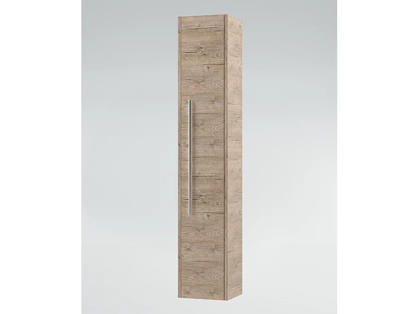 Mobile bagno con lavabo integrato L 90 x H 45 x P 46 Larice Dolomite Colonna e Specchio