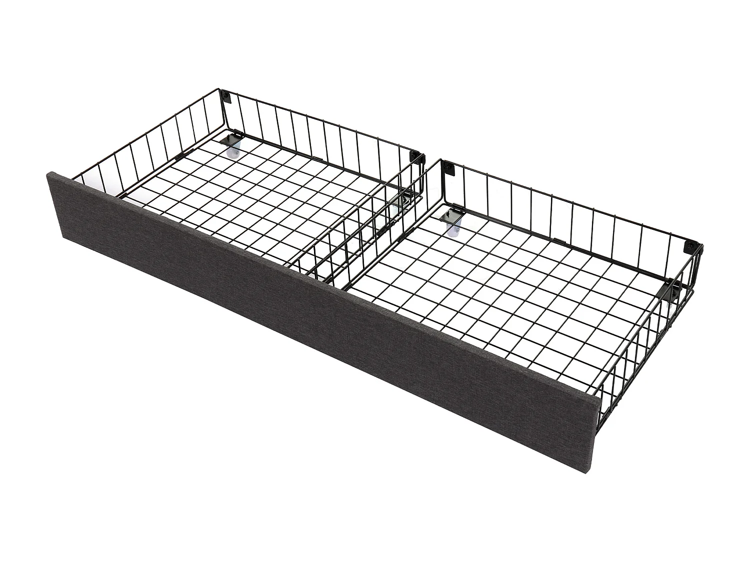 Lit rembourré avec éclairage LED, lit de rangement hydraulique 140×200 cm, gris, avec tête de lit en mousse