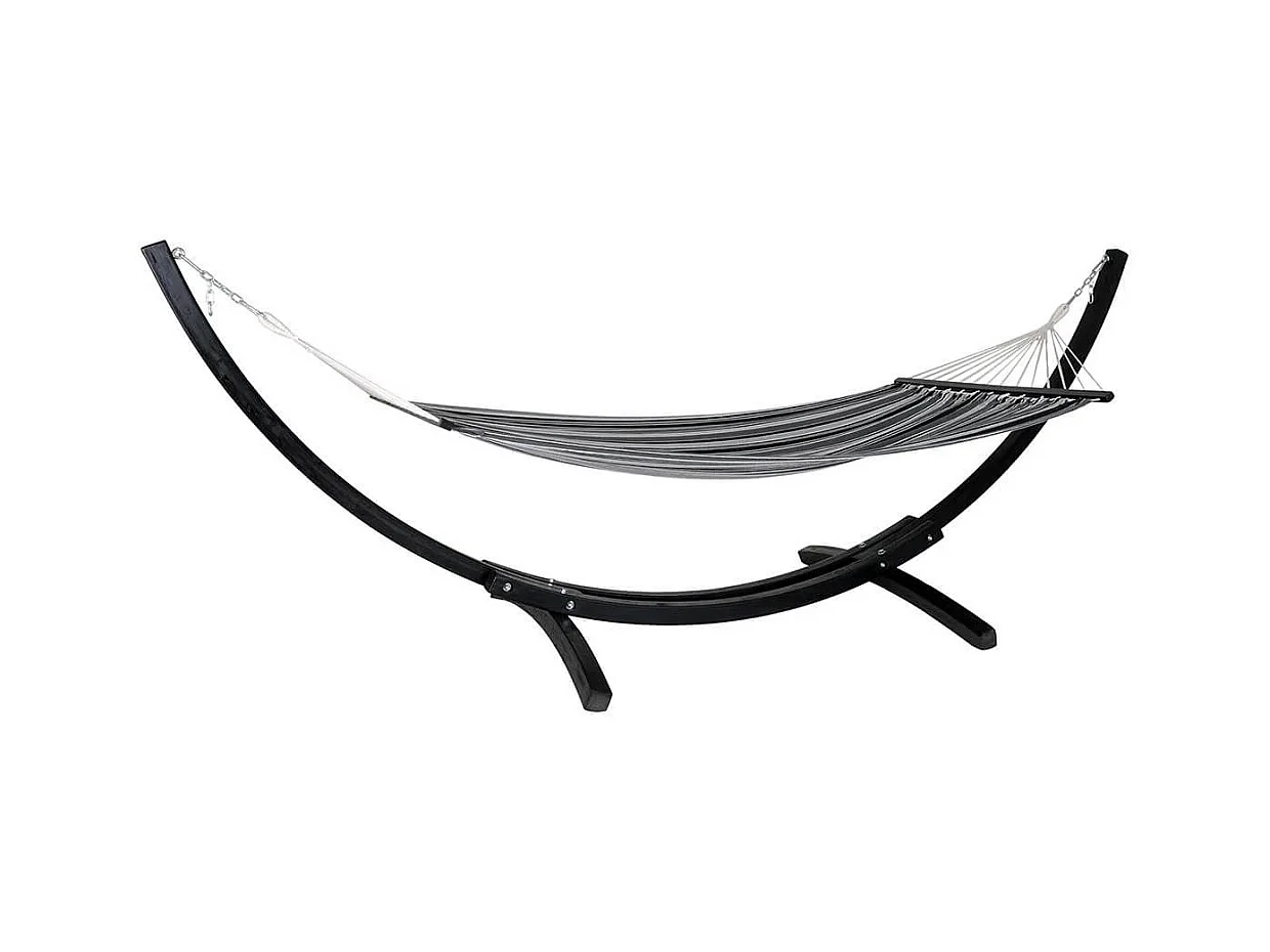 HAMOCK - Hamac Pied en Bois de Mélèze et Toile en Coton et Polyester