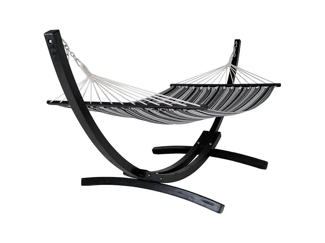 HAMOCK - Hamac Pied en Bois de Mélèze et Toile en Coton et Polyester