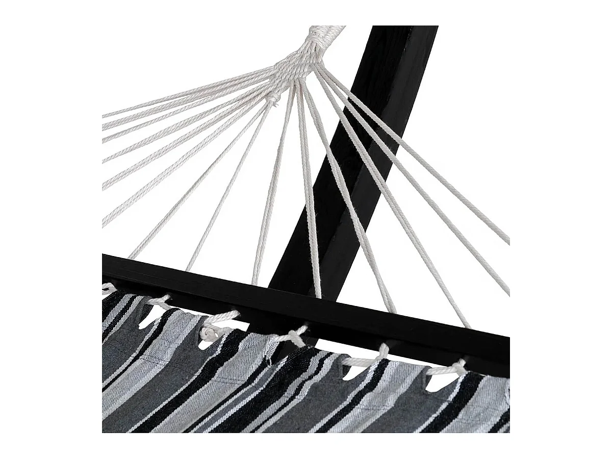 HAMOCK - Hamac Pied en Bois de Mélèze et Toile en Coton et Polyester