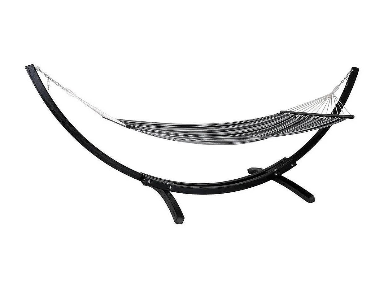 HAMOCK - Hamac Pied en Bois de Mélèze et Toile en Coton et Polyester