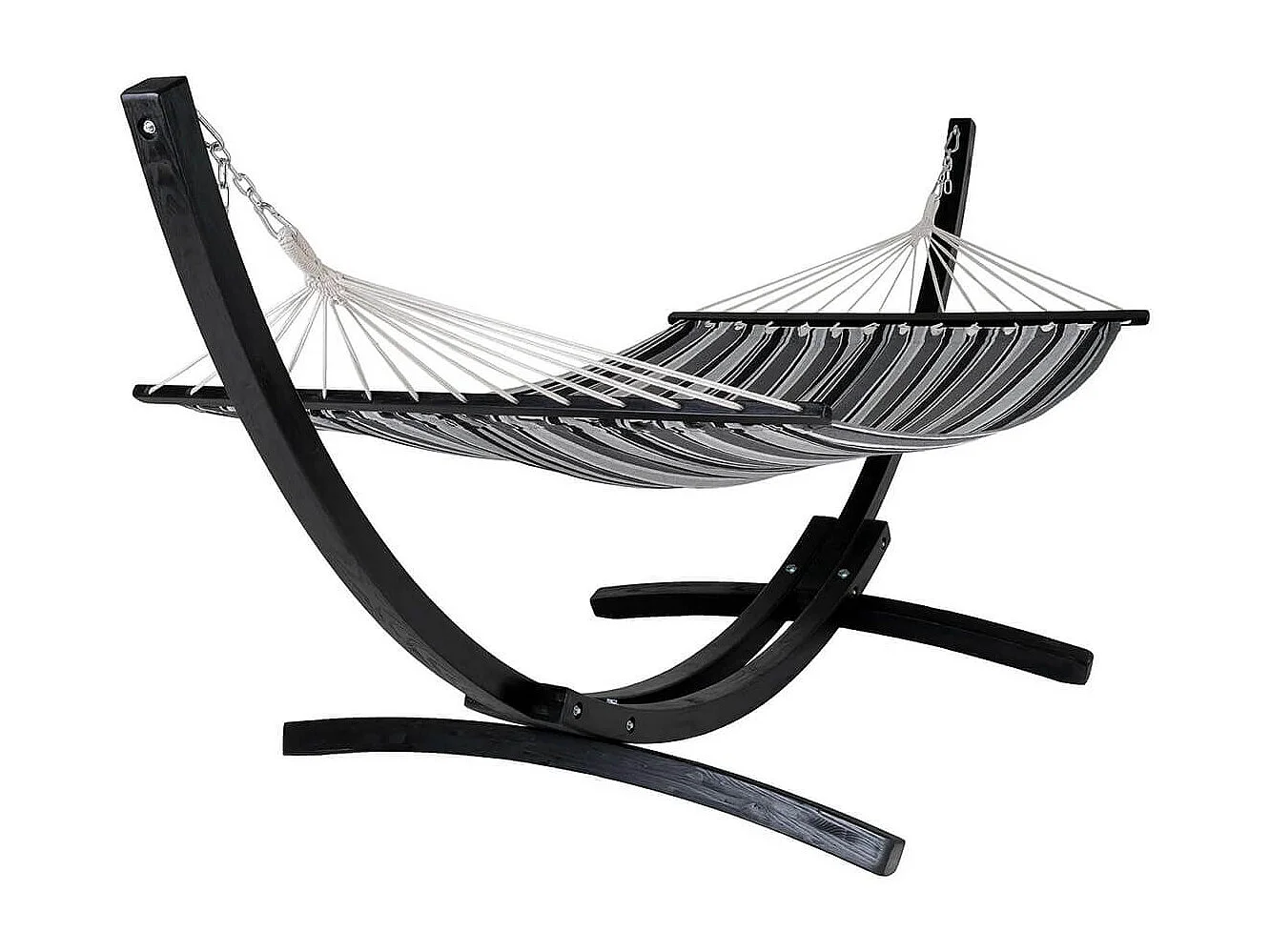 HAMOCK - Hamac Pied en Bois de Mélèze et Toile en Coton et Polyester