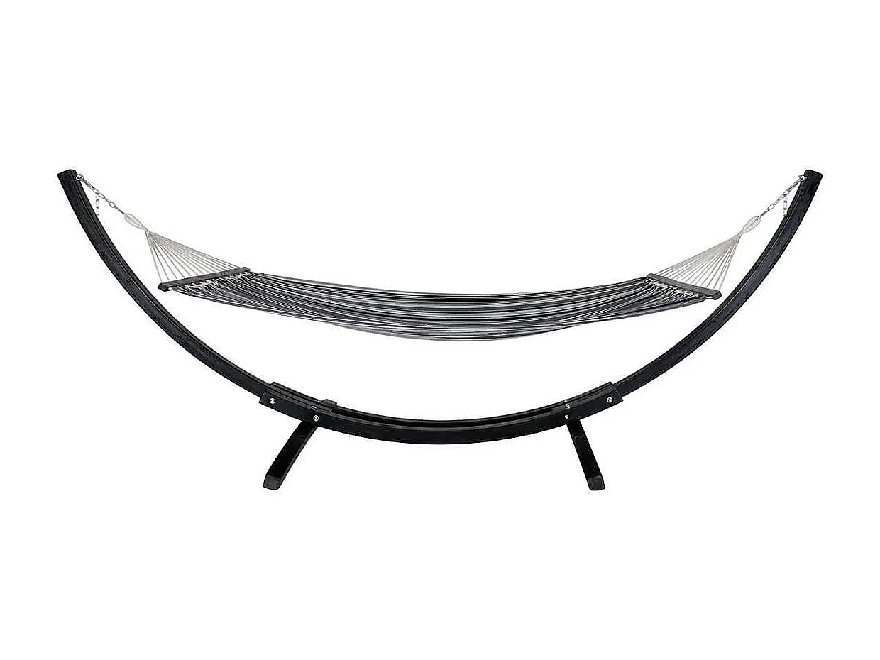 HAMOCK - Hamac Pied en Bois de Mélèze et Toile en Coton et Polyester