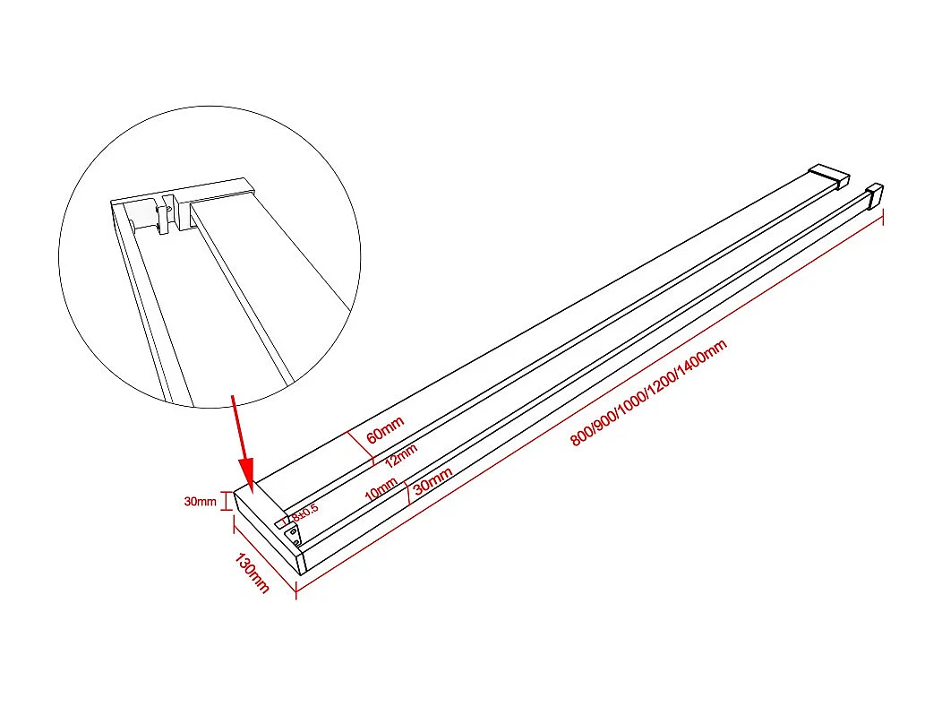 120cm Handtuchhalter Handtuchregal Schwarz Badezimmerhandtuchhalter