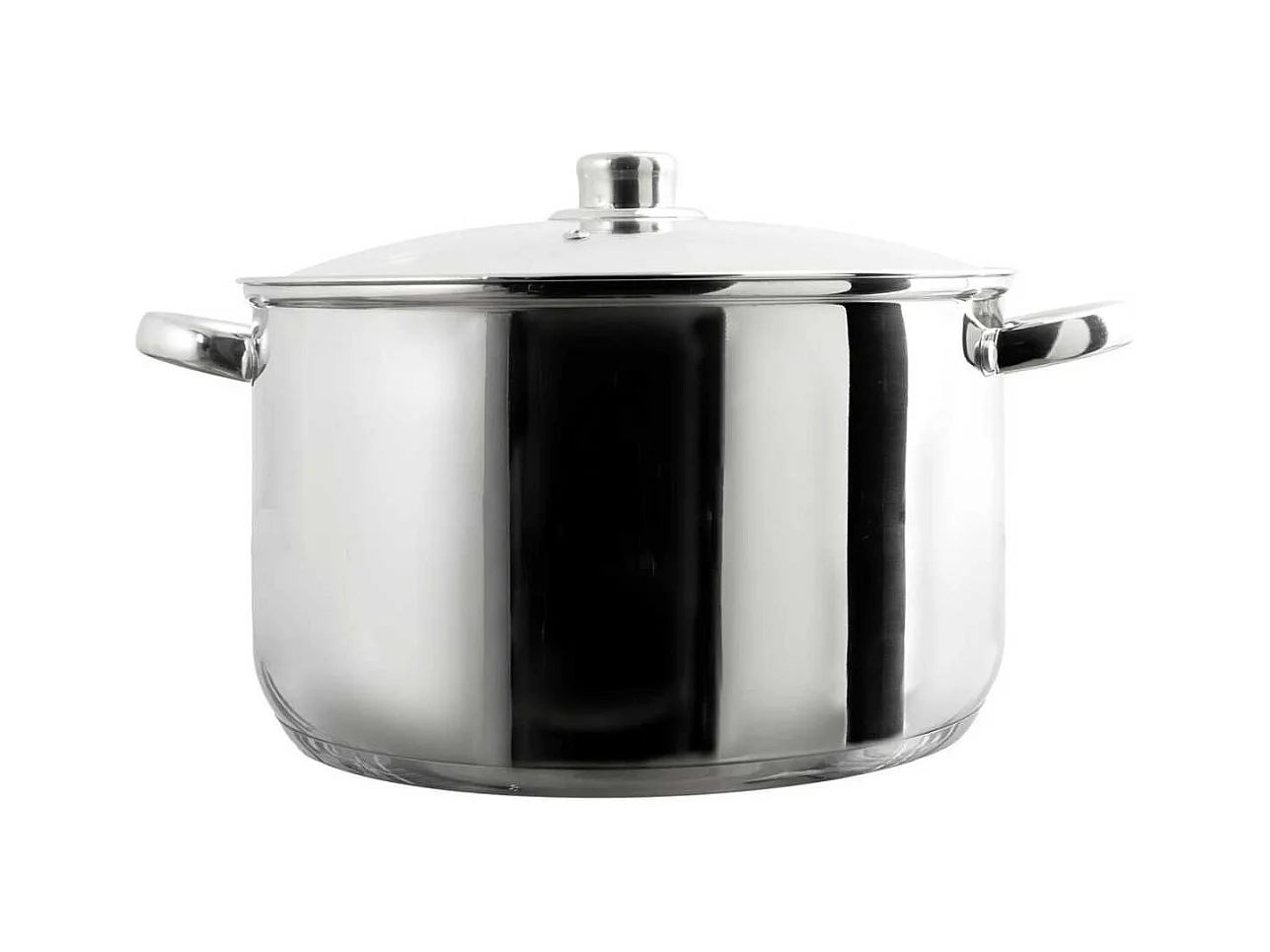 Faitout 10L en métal avec couvercle tous feux dont induction diamètre 29 cm