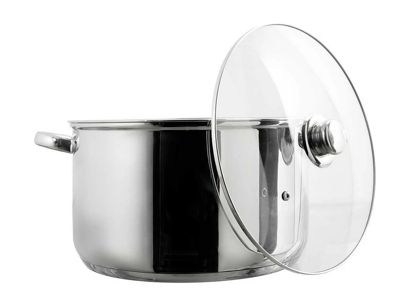 Faitout 10L en métal avec couvercle tous feux dont induction diamètre 29 cm