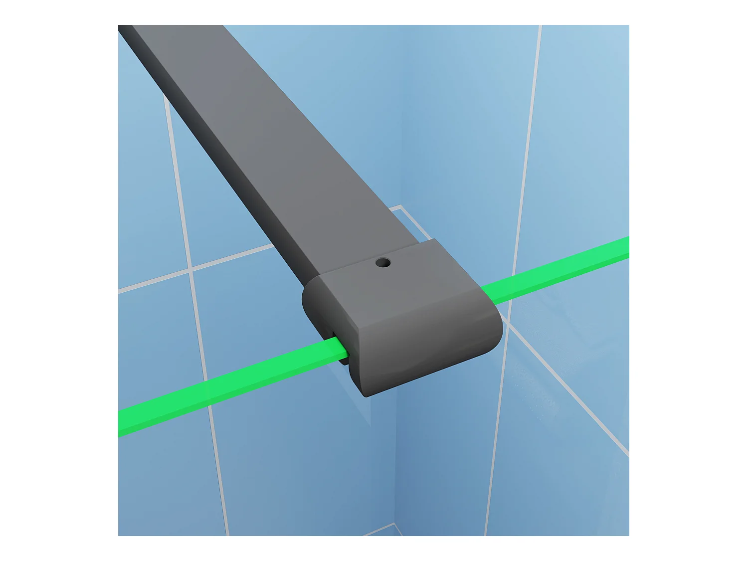 100x200cm 8mm Sicherheitsglas Duschwand  Walk-in Duschabtrennung