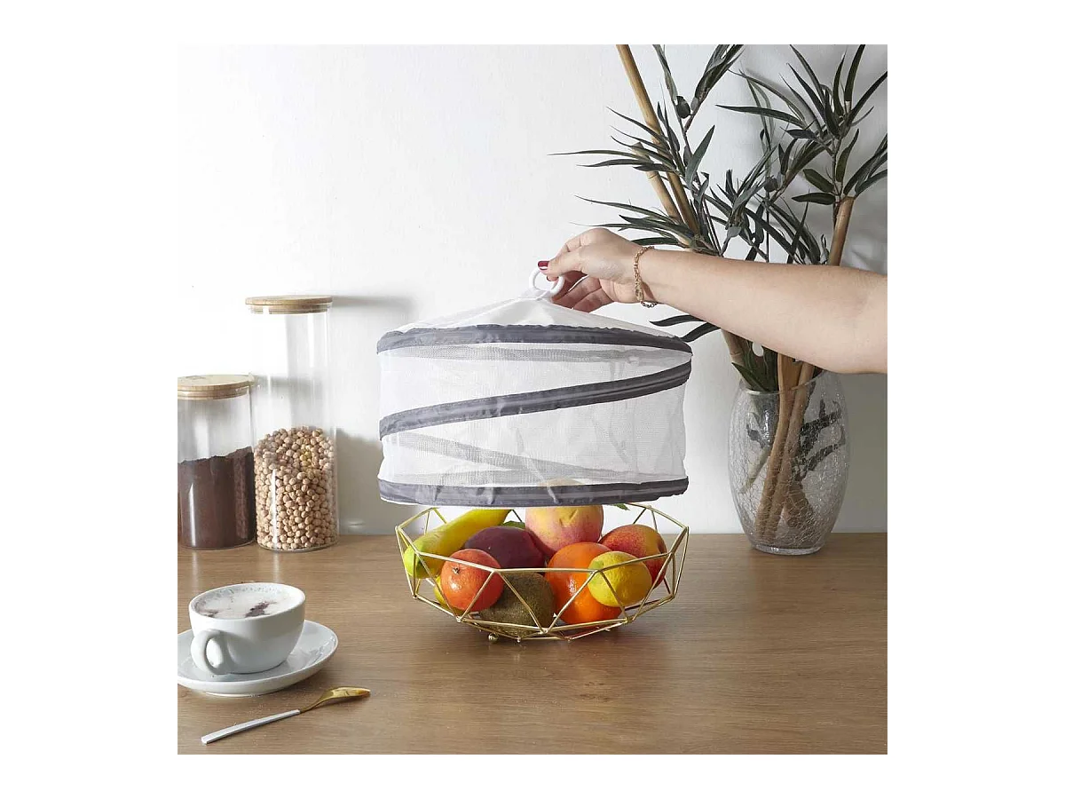 Lot de 2 cloches de protection alimentaires repliables