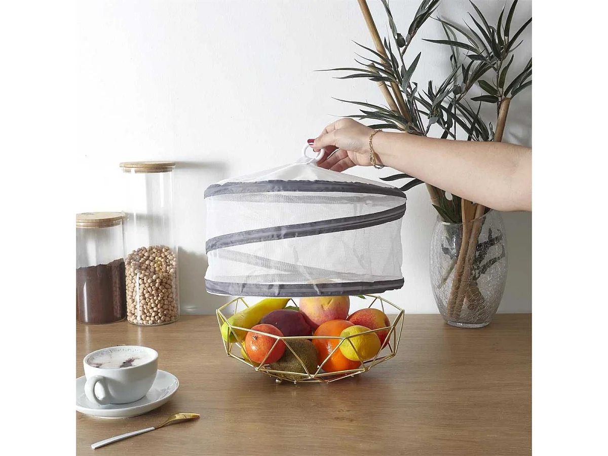 Lot de 2 cloches de protection alimentaires repliables