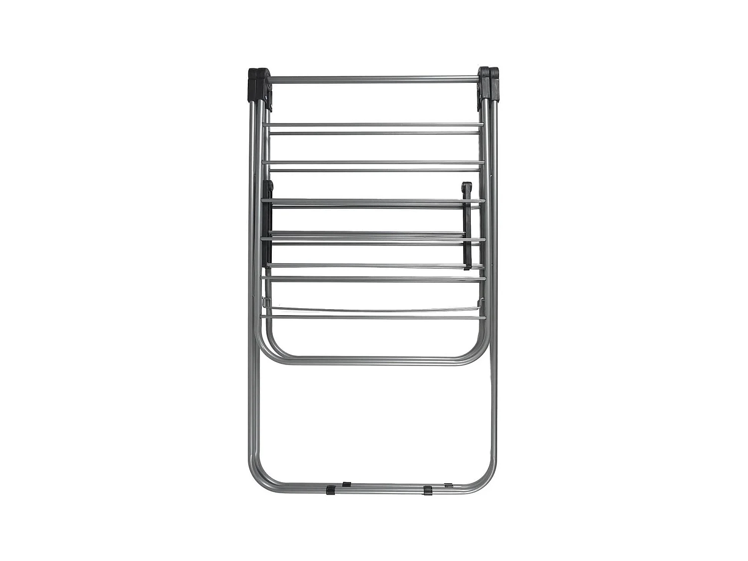 Etendoir à linge pliable 15 mètres étendage tubes métallique gris