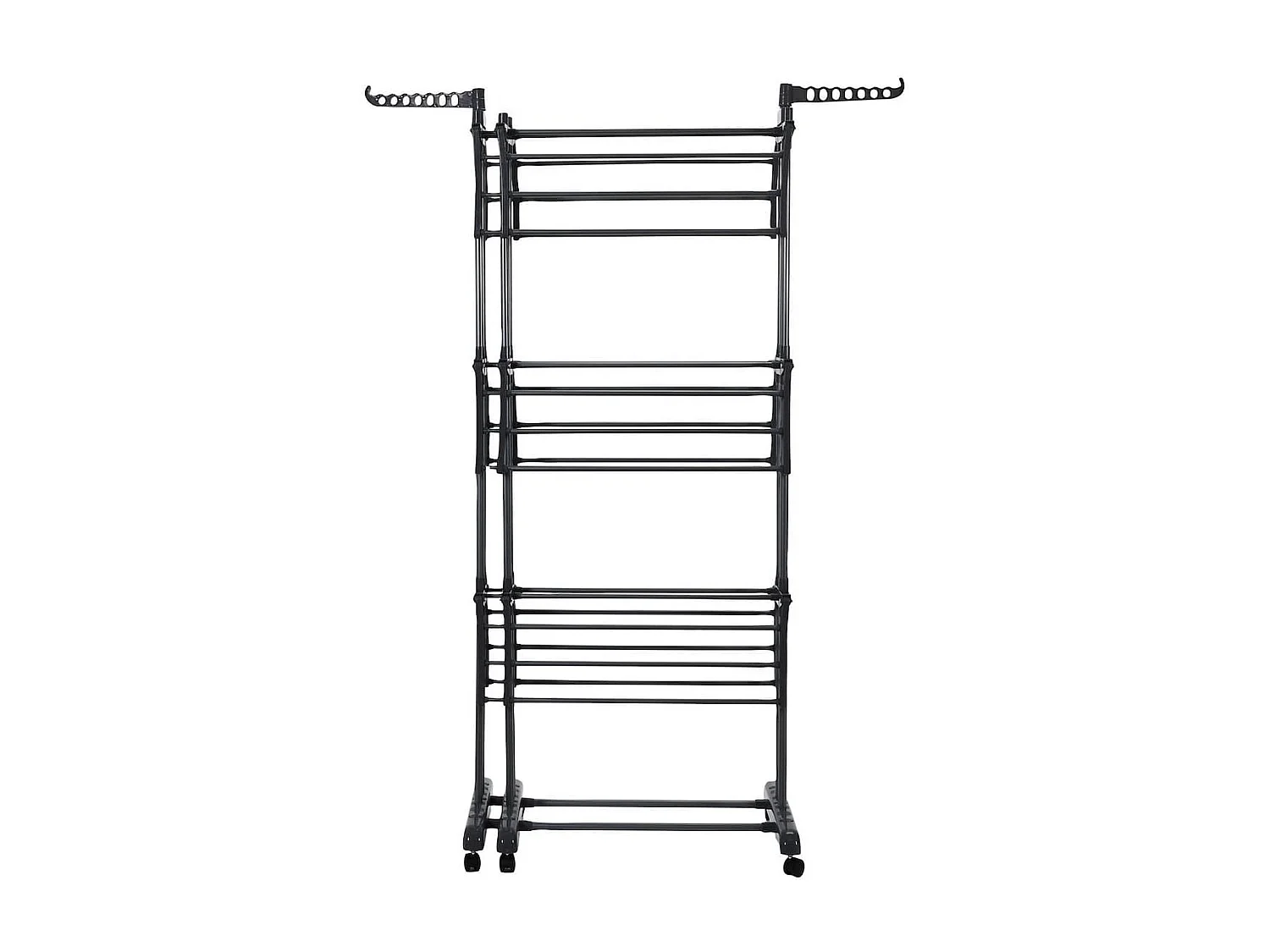 Etendoir tour 3 niveaux extensible gris foncé jusqu'à 35 mètre d'étendage