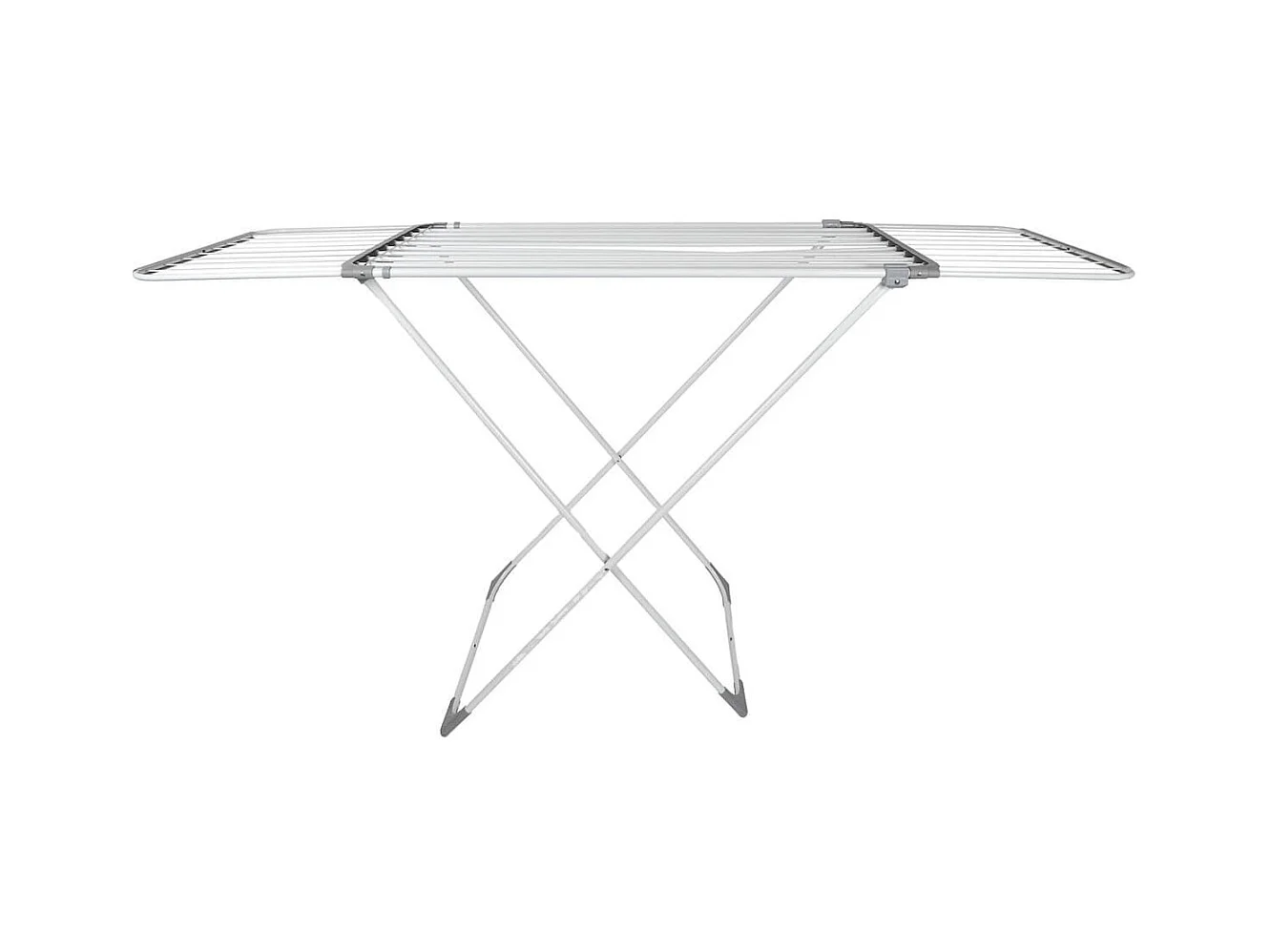 Etendoir à linge extensible 15 mètre d'étendage en métal et plastique blanc