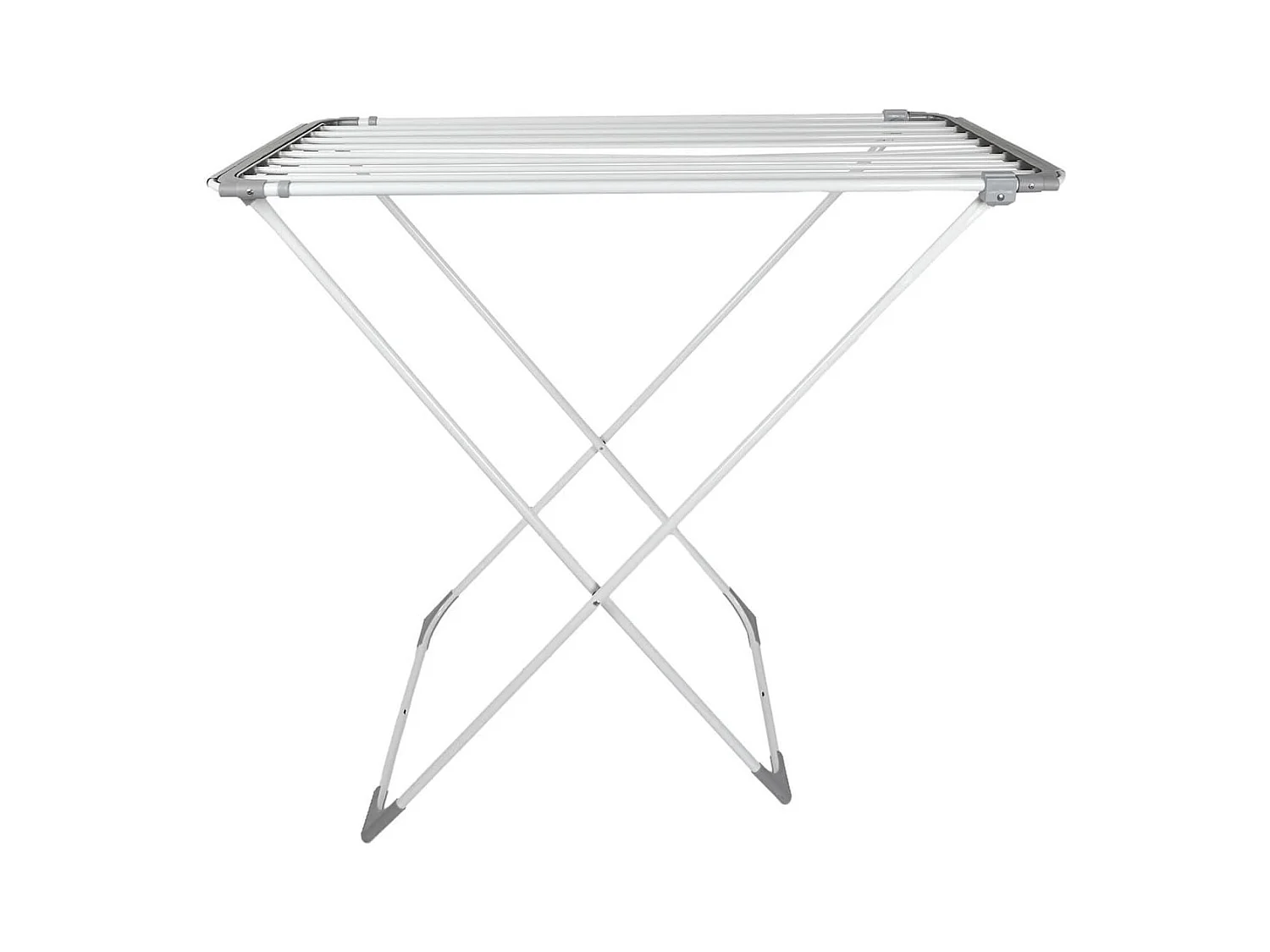 Etendoir à linge extensible 15 mètre d'étendage en métal et plastique blanc