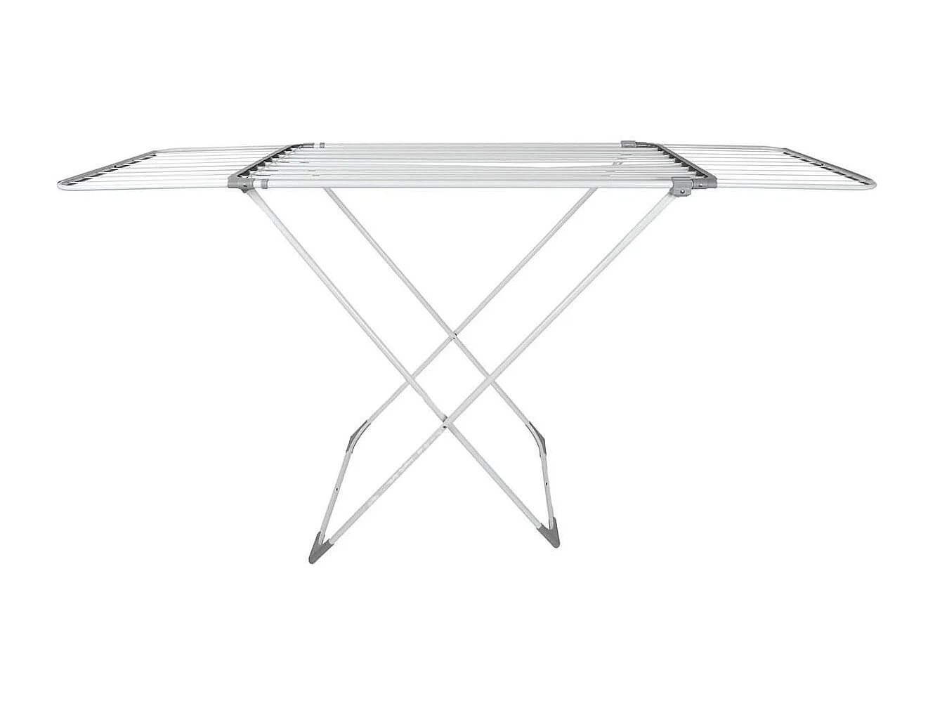 Etendoir à linge extensible 15 mètre d'étendage en métal et plastique blanc