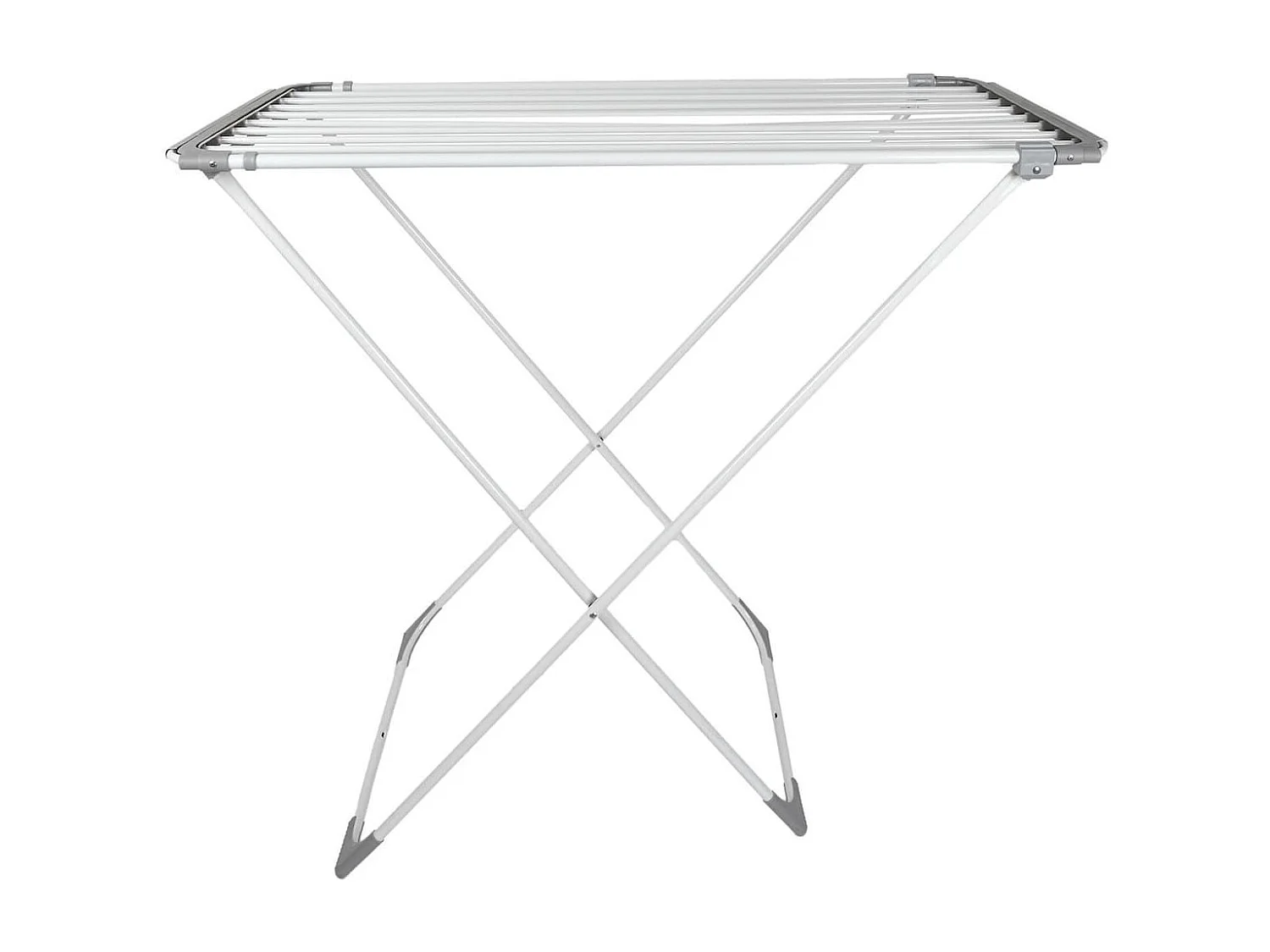 Etendoir à linge extensible 15 mètre d'étendage en métal et plastique blanc