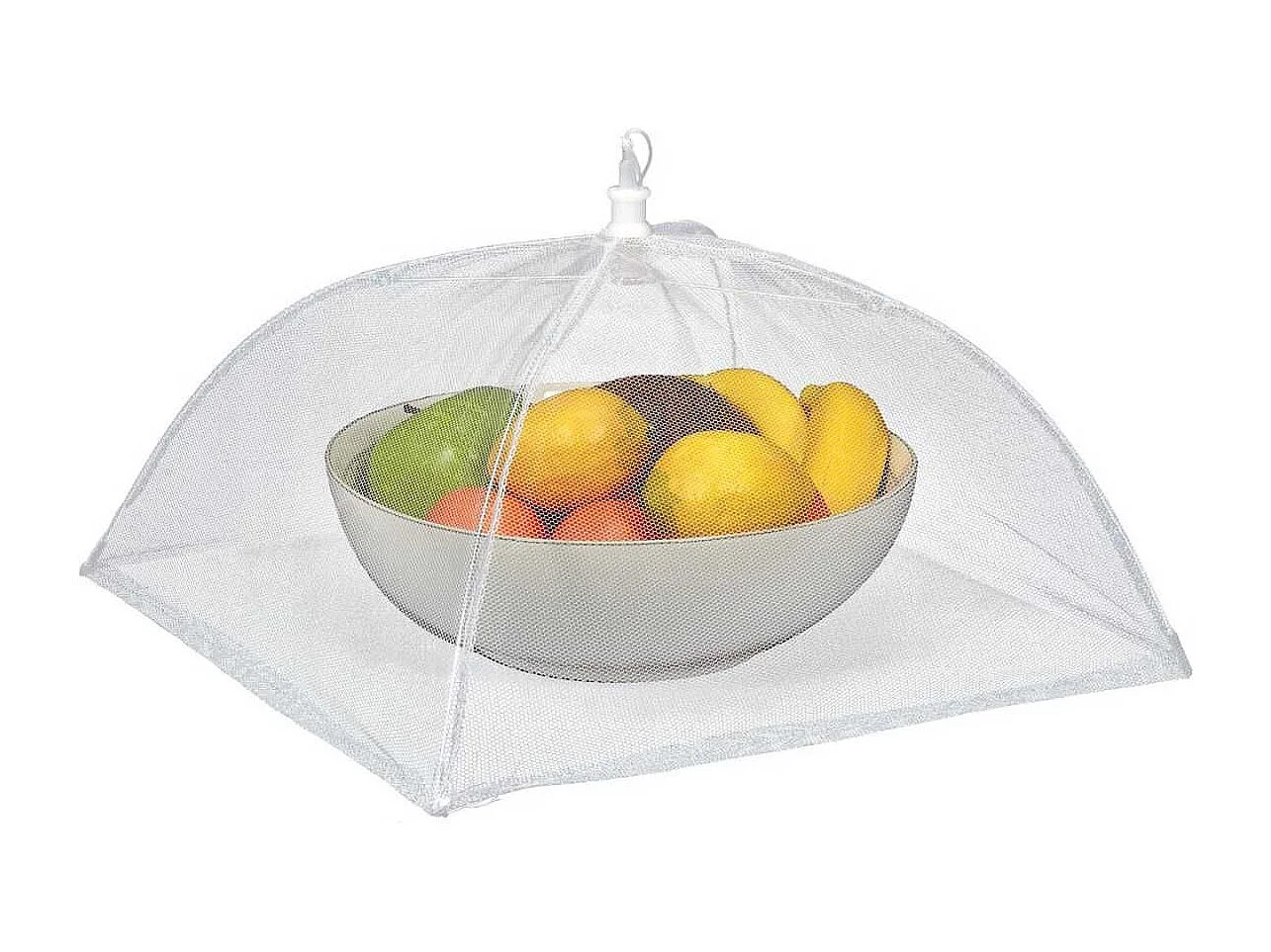 Lot de 2 cloches moustiquaires blanches rétractables