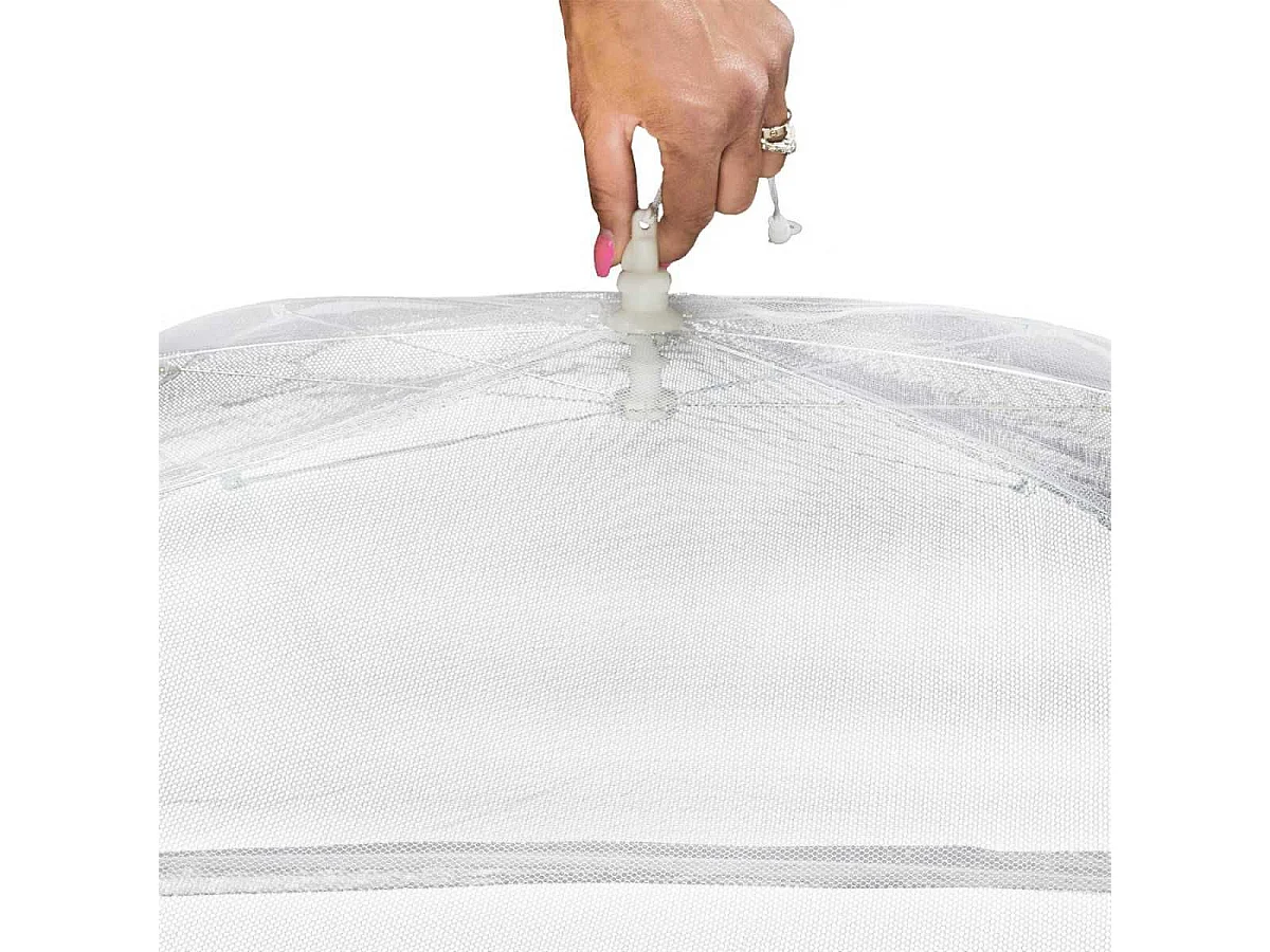 Cloche moustiquaire rétractable XL blanche