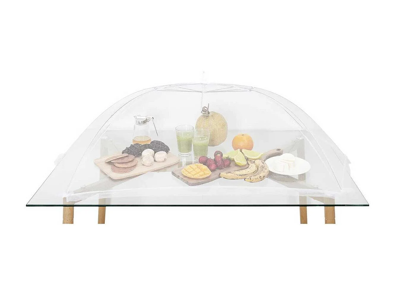 Cloche moustiquaire rétractable XL blanche