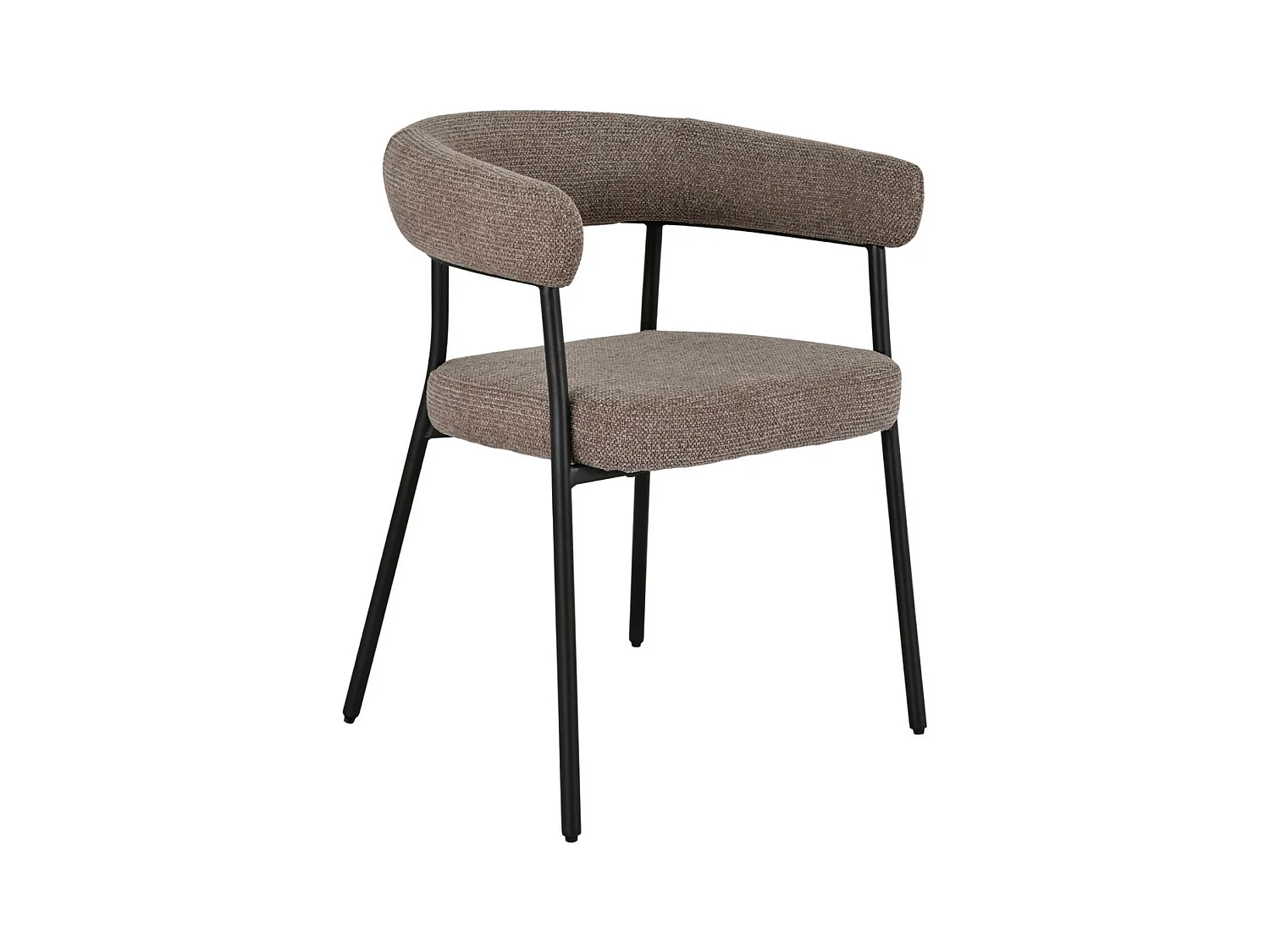 Lot de 2 Chaises Trivio, Marron, 57,5x56x77 cm, Epikasa
