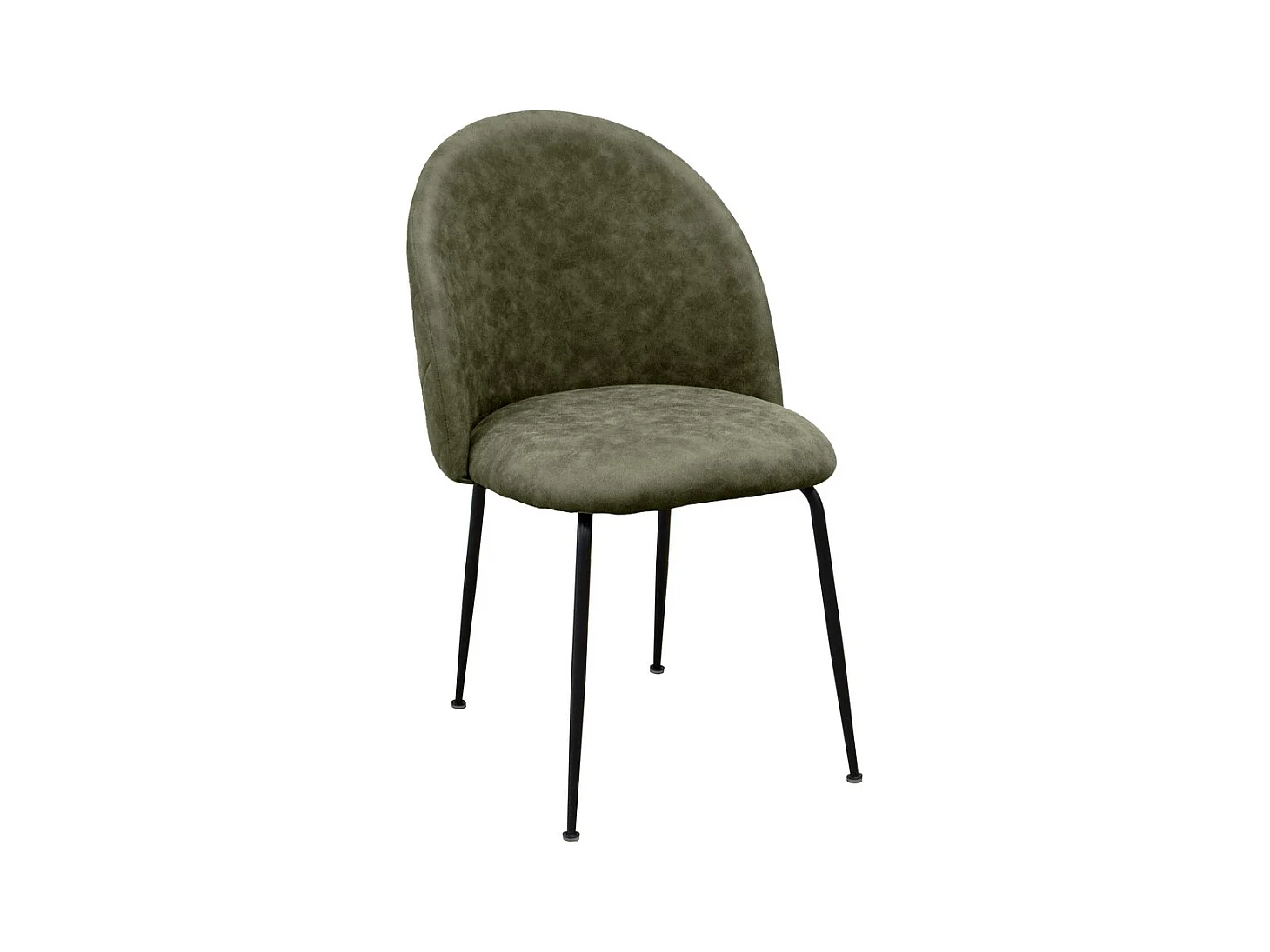 Lot de 4 Chaises Elisa, Vert, 41x58,5x86 cm, Seven Design