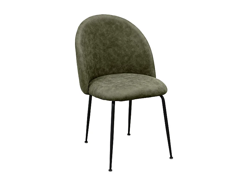 Zestaw 4 krzeseł Elisa, Zielony, 41x58,5x86 cm, Seven Design