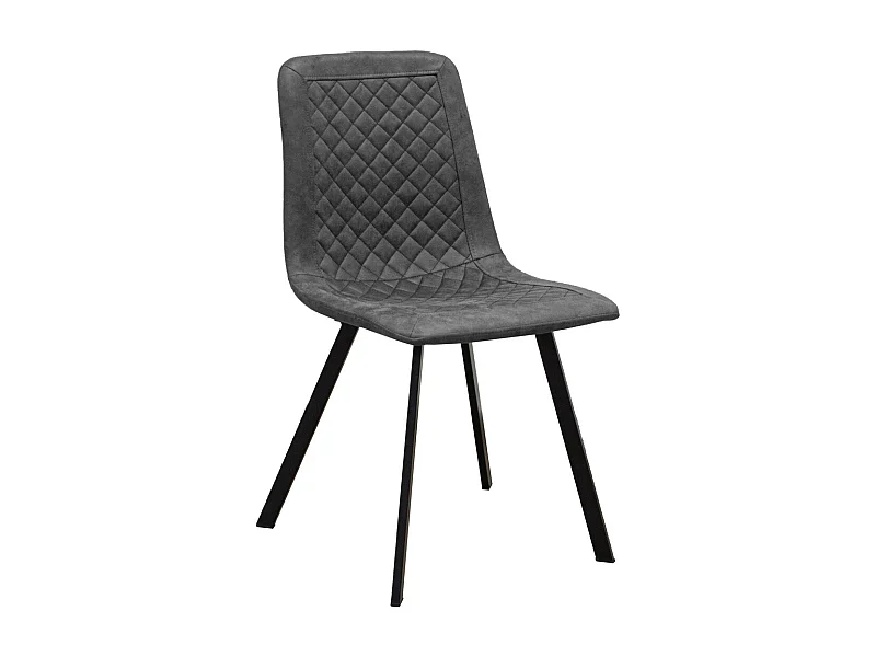 Zestaw 4 krzeseł Wendy, Szary, 43x40x87 cm, Seven Design