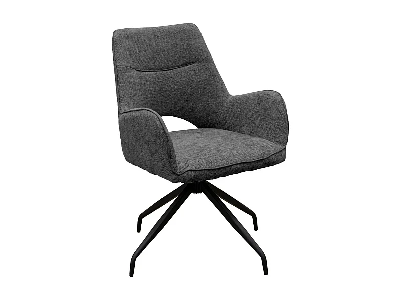 Set di 2 Sedie Brigitte, Grigio, 58x74x86 cm, Seven Design