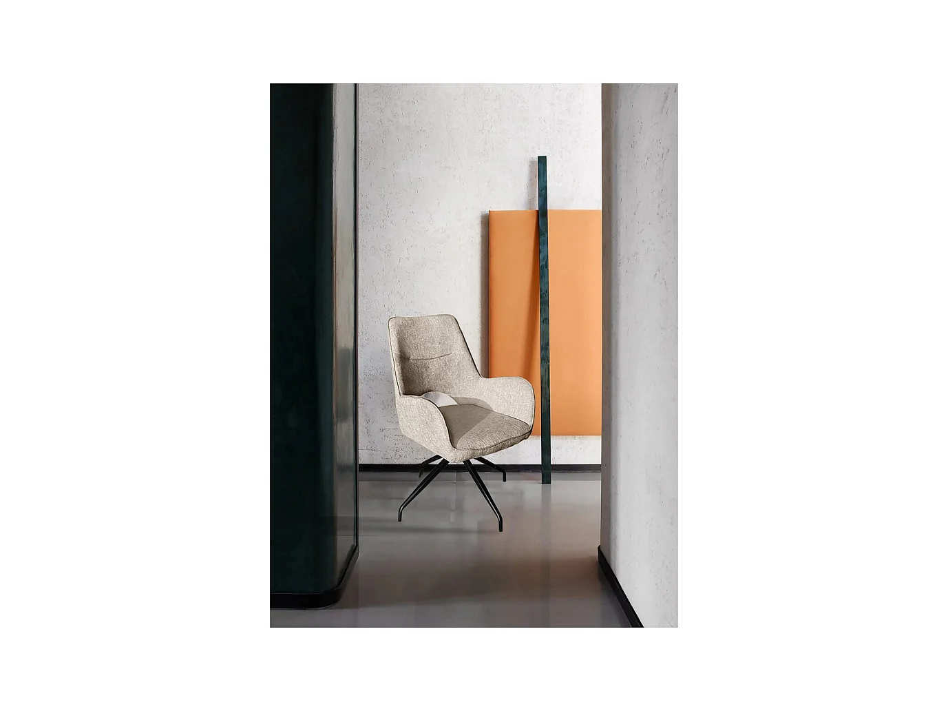 Set di 2 Sedie Brigitte, Grigio, 58x74x86 cm, Epikasa