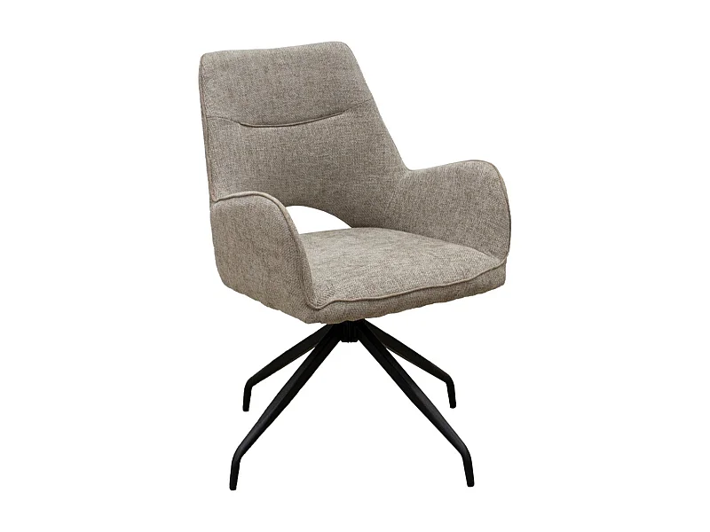 Set di 2 Sedie Brigitte, Tortora, 58x74x86 cm, Seven Design