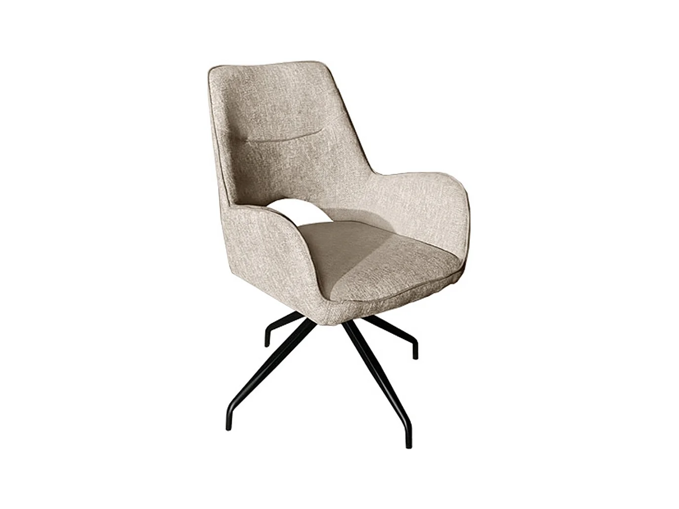 Set di 2 Sedie Brigitte, Tortora, 58x74x86 cm, Epikasa