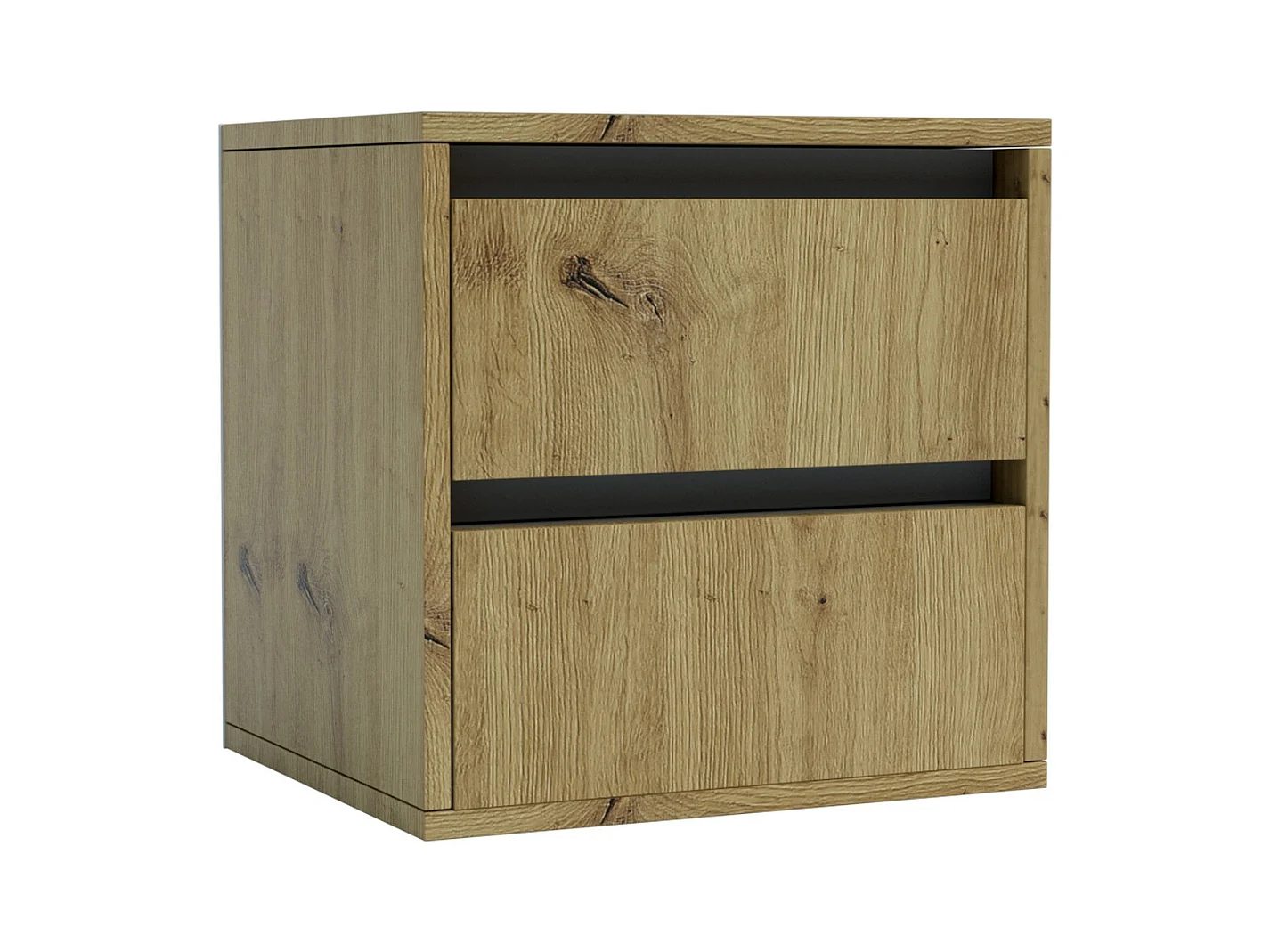 Table de Chevet Idea, Marron, 40x40x35 cm, Epikasa