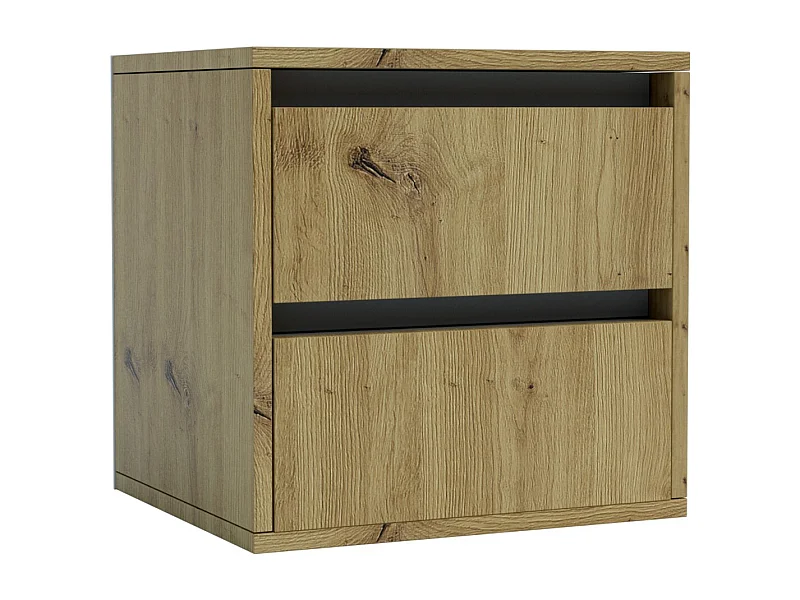 Stolik Nocny Idea, Brązowy, 40x40x35 cm, Seven Design