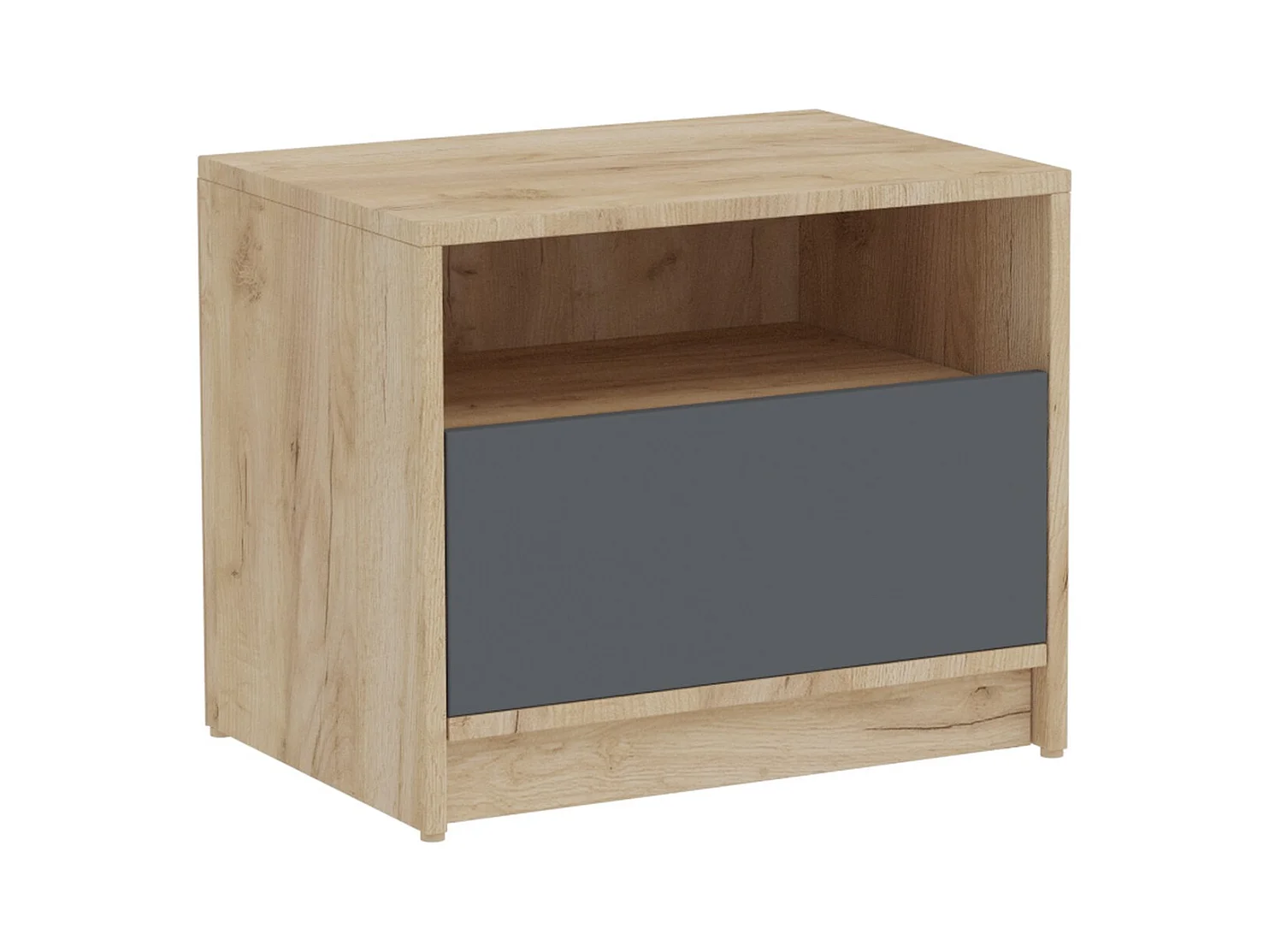 Table de Chevet Viva, Marron, 50x41x36 cm, Epikasa