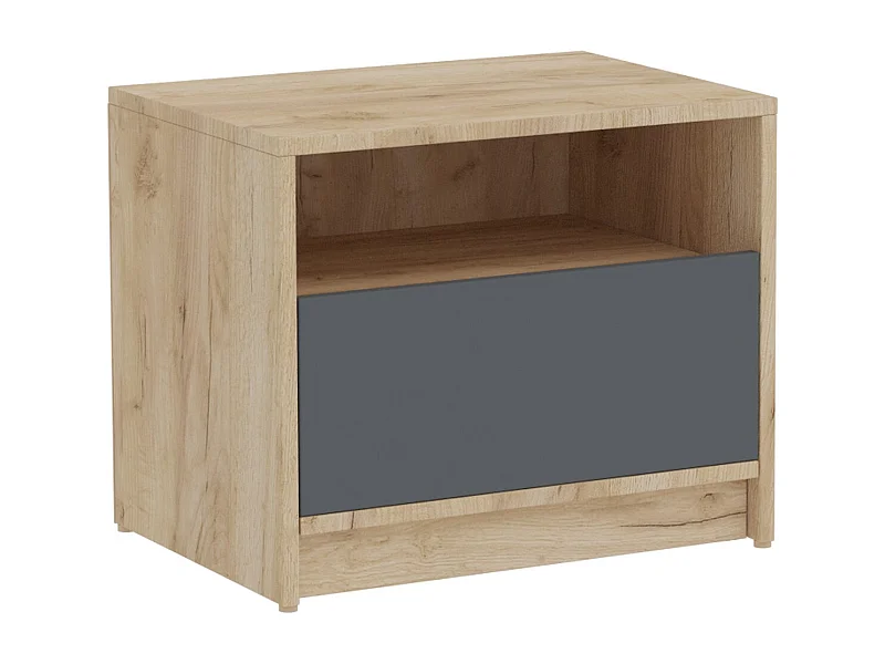 Stolik Nocny Viva, Brązowy, 50x41x36 cm, Seven Design