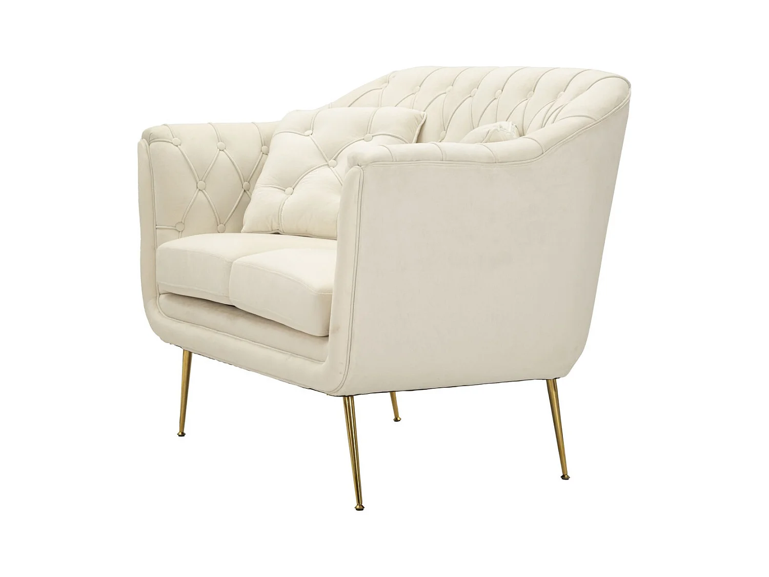 Divano MF894, Beige, 130x83x91 cm, Epikasa