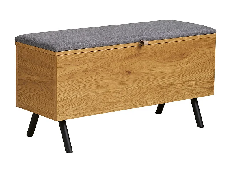 Ławka z Miejscem do Przechowywania Barco, Brązowy, 92x33x48 cm, Epikasa