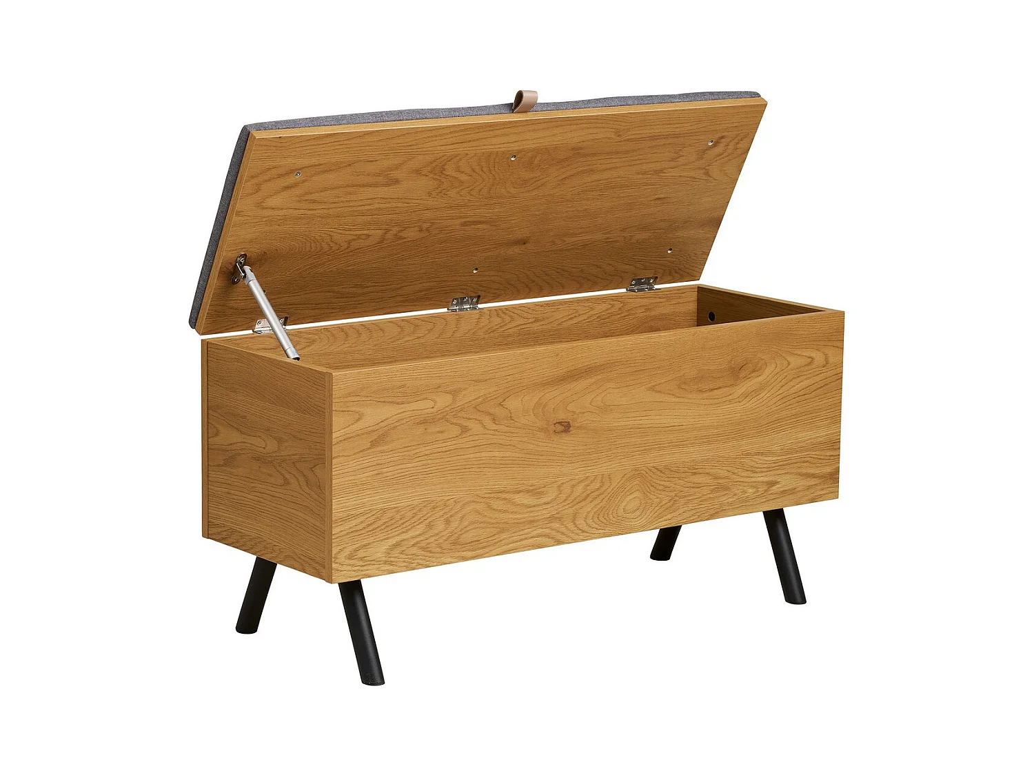 Banc avec Rangement Barco, Marron, 92x33x48 cm, Seven Design