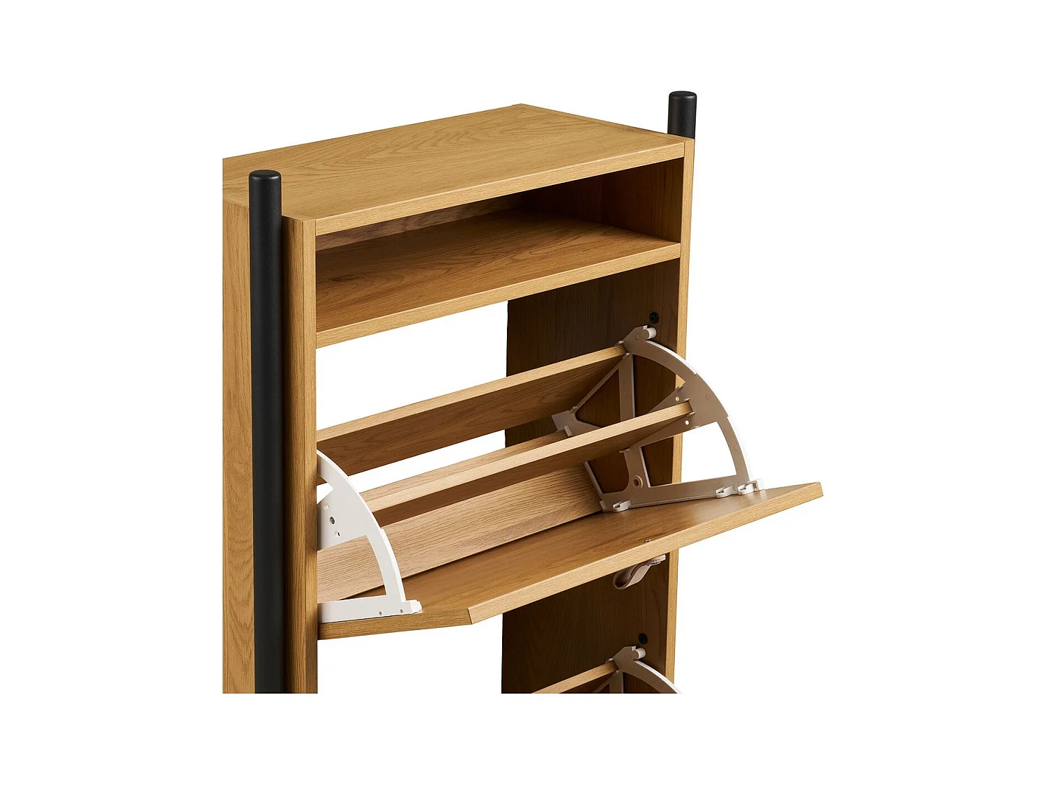 Étagère à Chaussures Barco, Marron, 62x26x118 cm, Seven Design