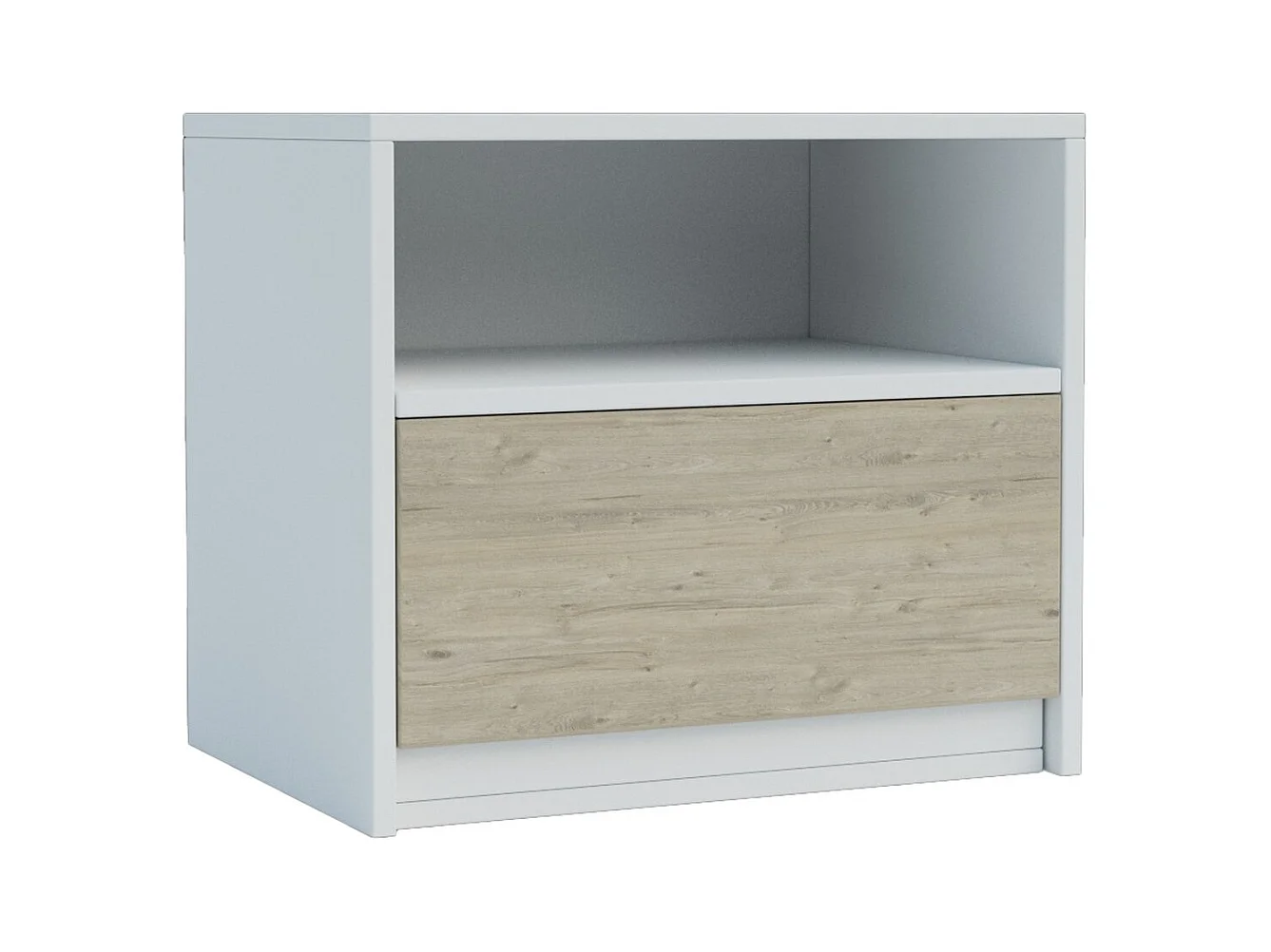 Stolik Nocny Viva, Biały, 50x41x36 cm, Seven Design