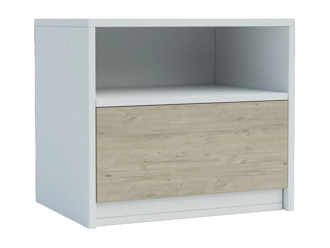 Stolik Nocny Viva, Biały, 50x41x36 cm, Seven Design